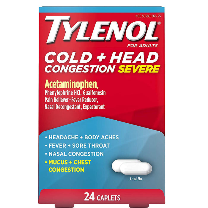 TYLENOL COLD HEAD CONG SEVERE CPL 24CT
