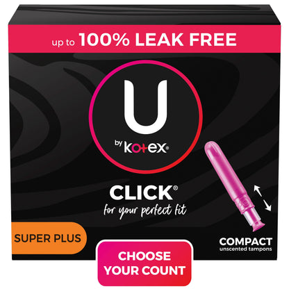 U BY KOTEX CLICK SUPER PLS COMPCT TMP 16