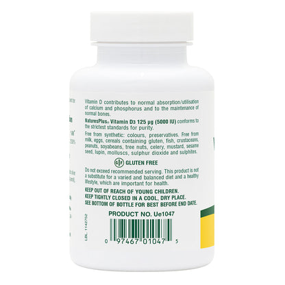 VIT D3 5000 IU SOFTGELS 50CT MASON