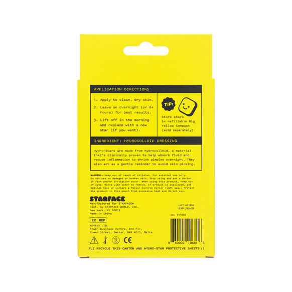 STARFACE Hydro-Star Pimple Patches -  Recovery, 32 count