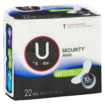 U BY KOTEX PADS LONG SUPER MAXI 8X22CT