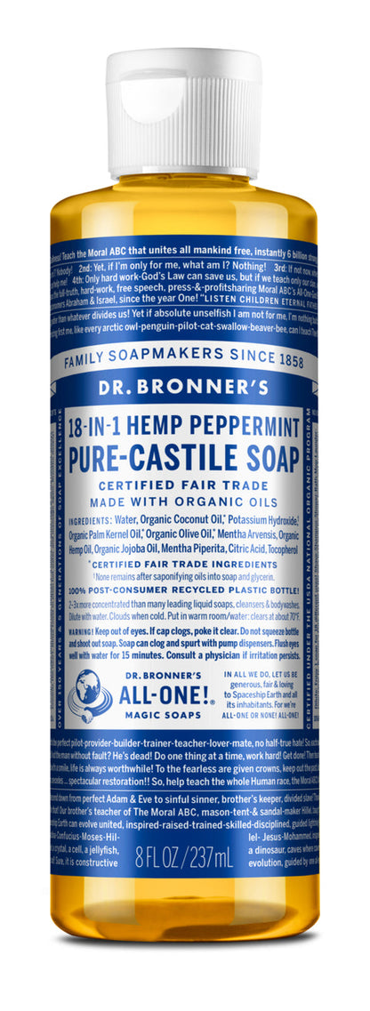 PURE CASTILE SOAP BR 2X4OZ PPMNT