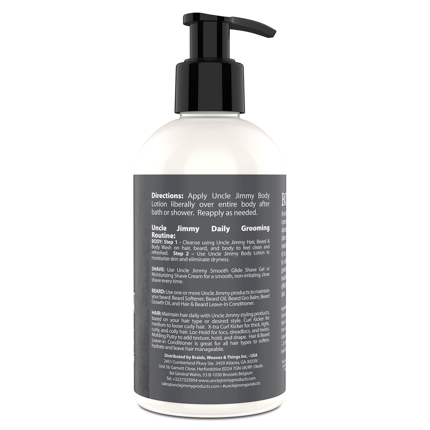 UNCLE JIMMY BODY LOTION     8OZ