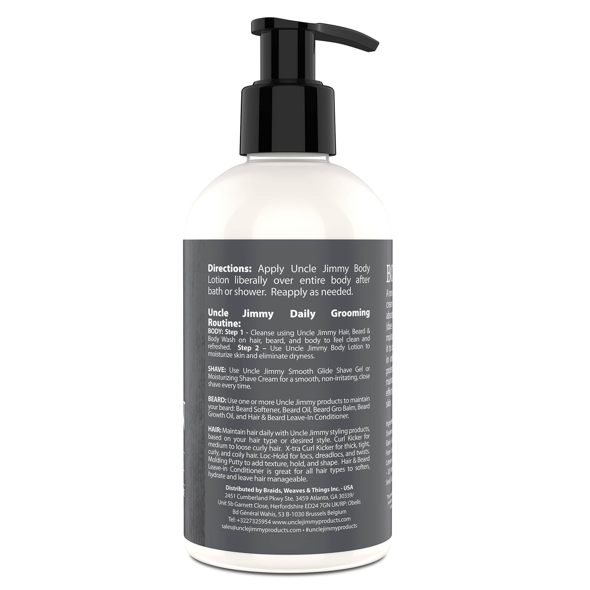 UNCLE JIMMY BODY LOTION     8OZ