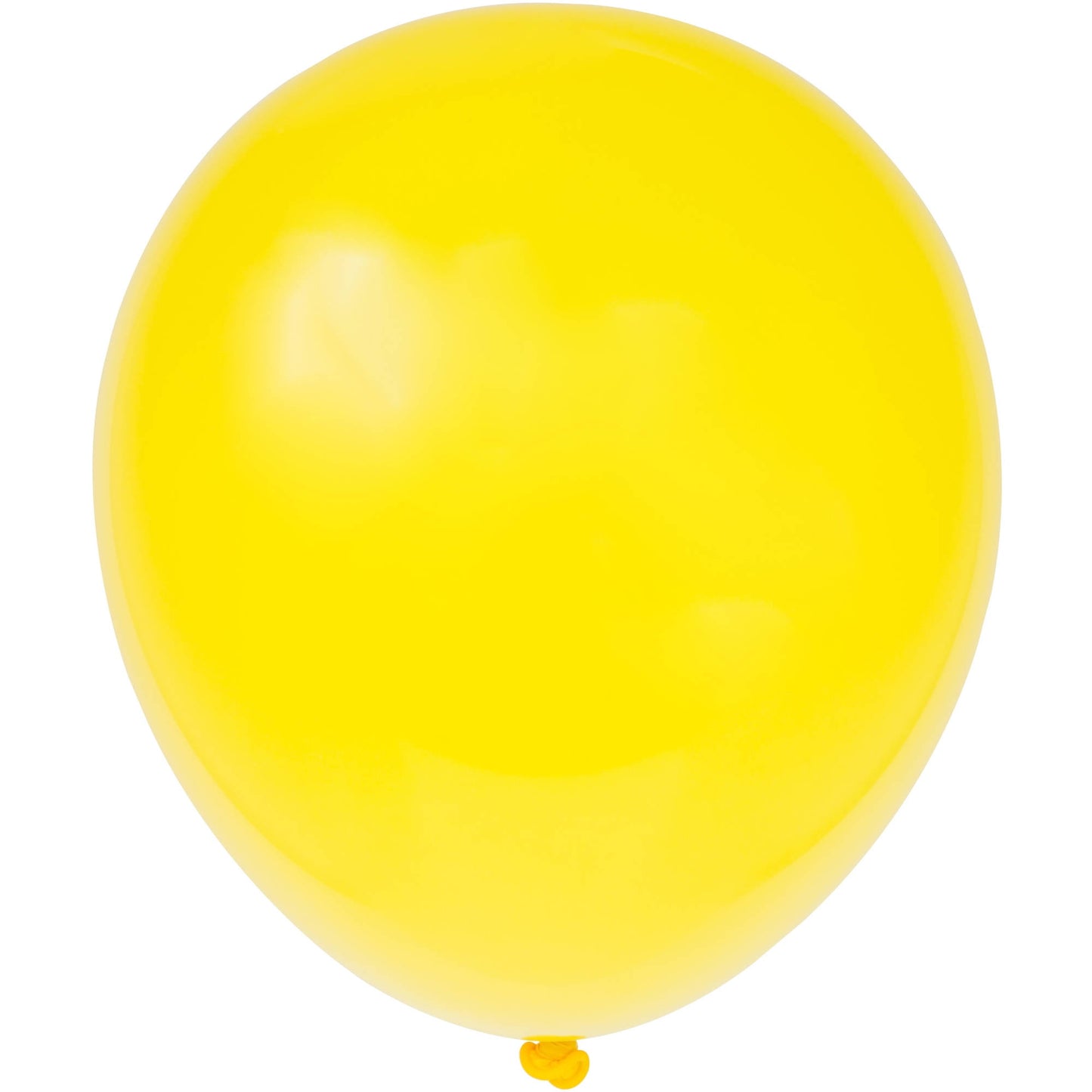 Unique 12" Latex Balloons, 10 count - Sunburst Yellow