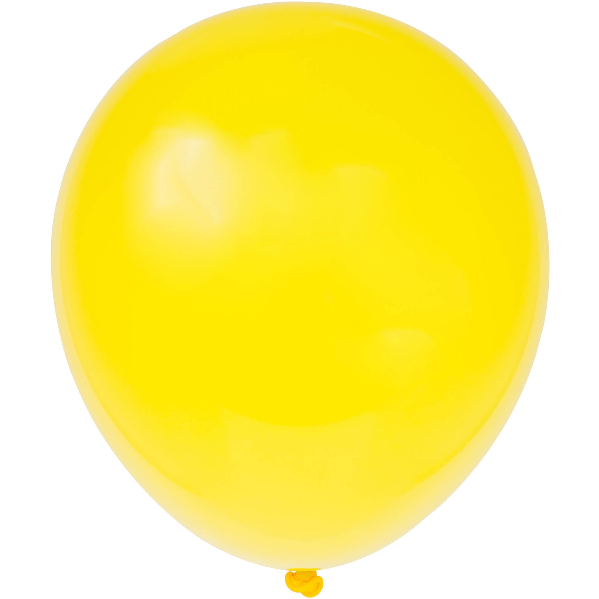 Unique 12" Latex Balloons, 10 count - Sunburst Yellow