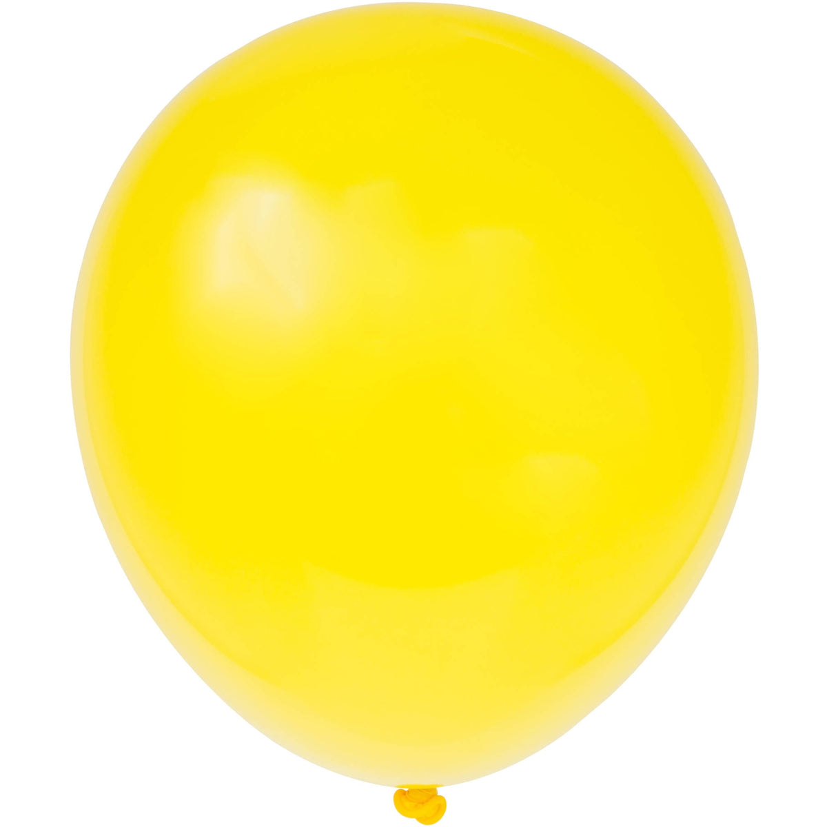 Unique 12" Latex Balloons, 10 count - Sunburst Yellow