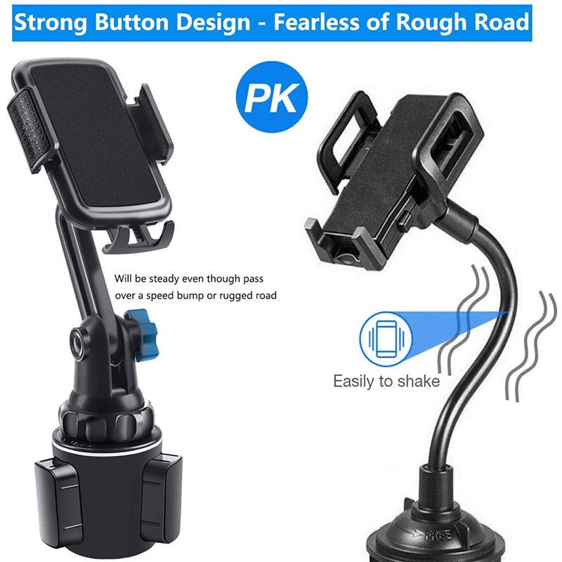 InvenTel Universal Cup Holder Phone Mount - Black