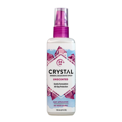 Crystal Deodorant Spray 4oz Unscented 24 Hour