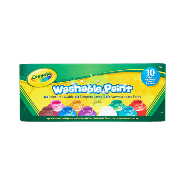 Crayola Washable Kids Project Paints, 10 count