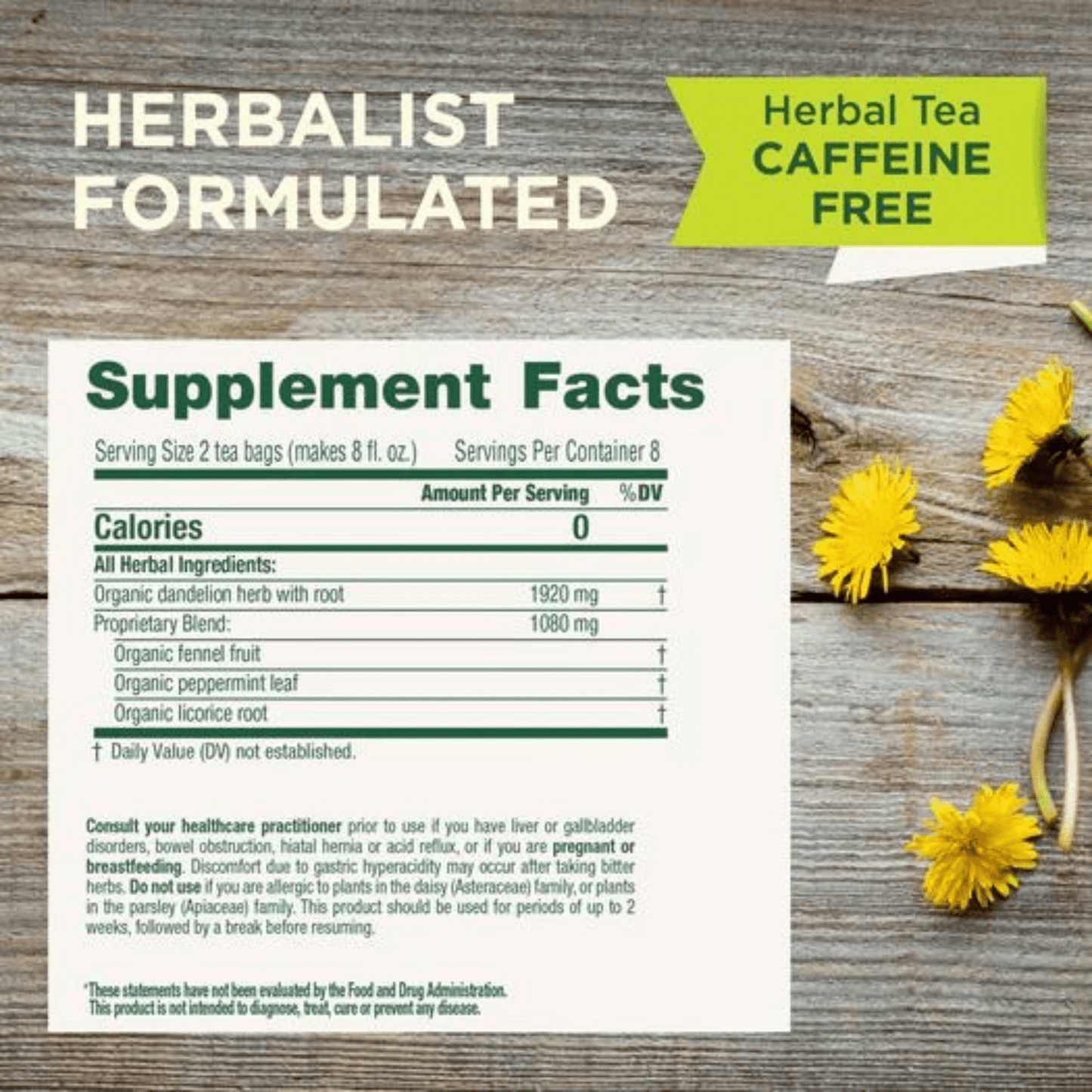 TRADITIONAL MEDICINALS HERB TEA,OG3,EVRYDY DETOX