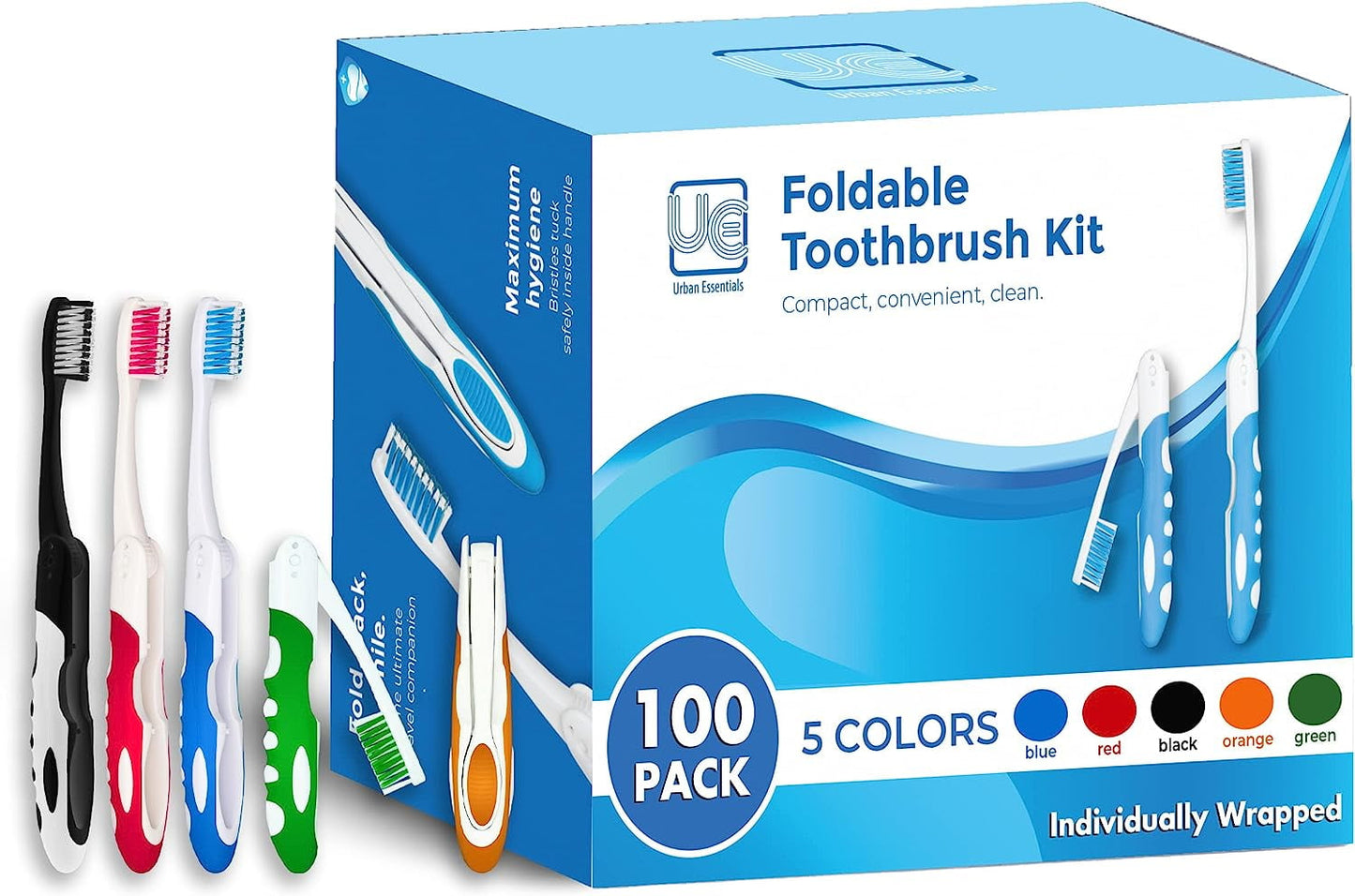 Good To Go Premier Antimicrobial Foldable Travel Toothbrush