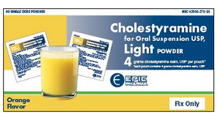 CHOLESTYRAMINE PK 4GM 60