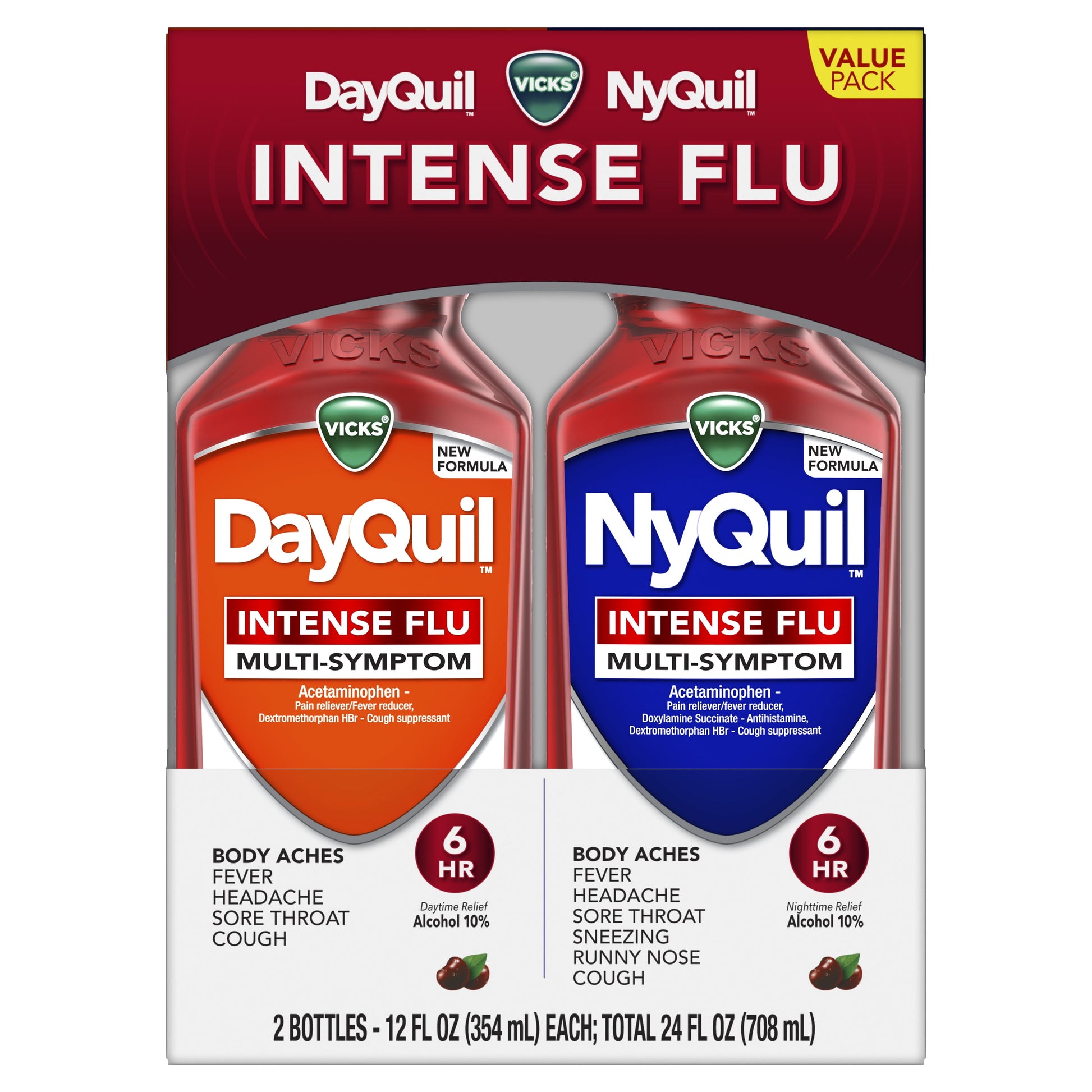 VICKS NYQUIL INTENSE FLU LQ 354ML