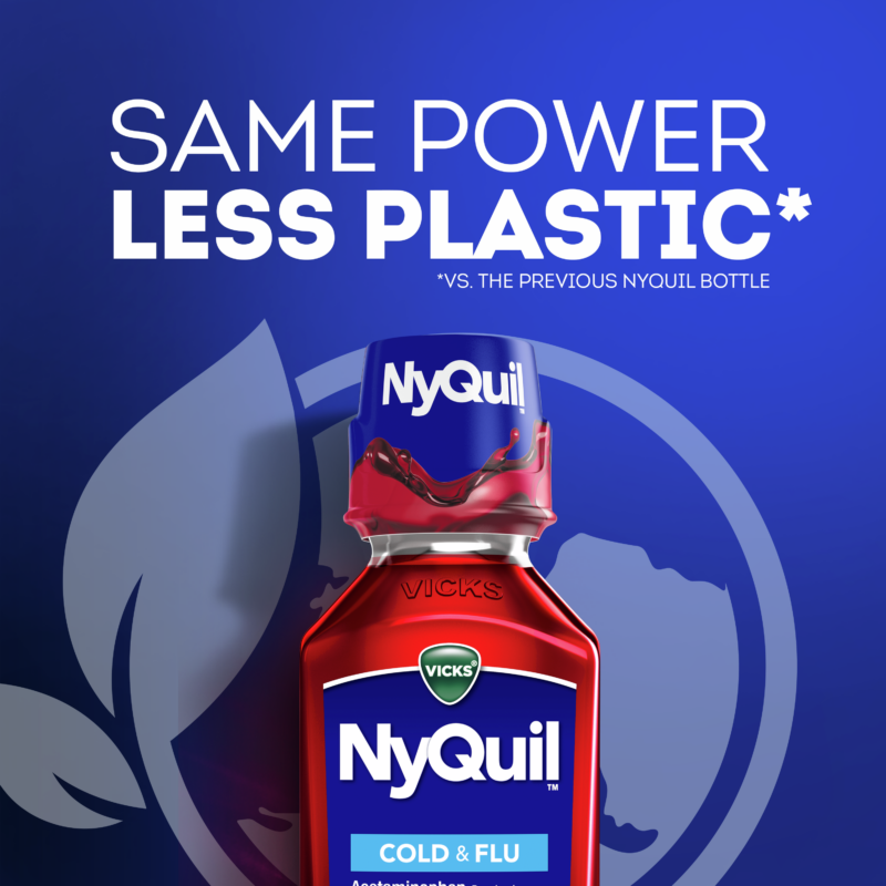 Vicks Nyquil Cold & Flu 8oz Cherry Flavor