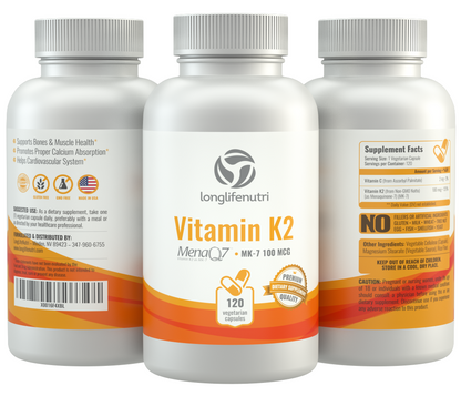 VIT K2 MK-7,MENAQ7,100MCG