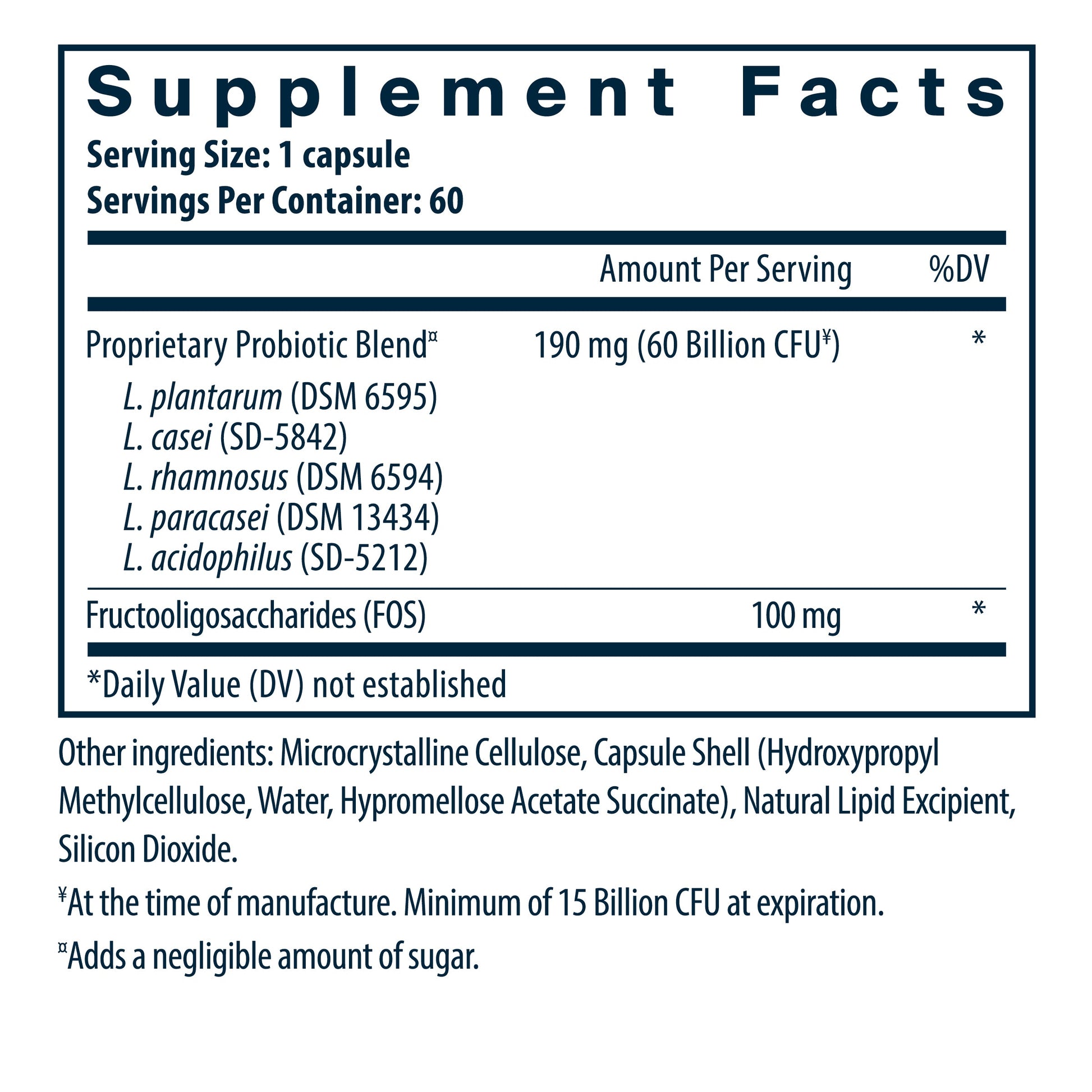 PROBIOTIC CP 60 H/P G/F D/F