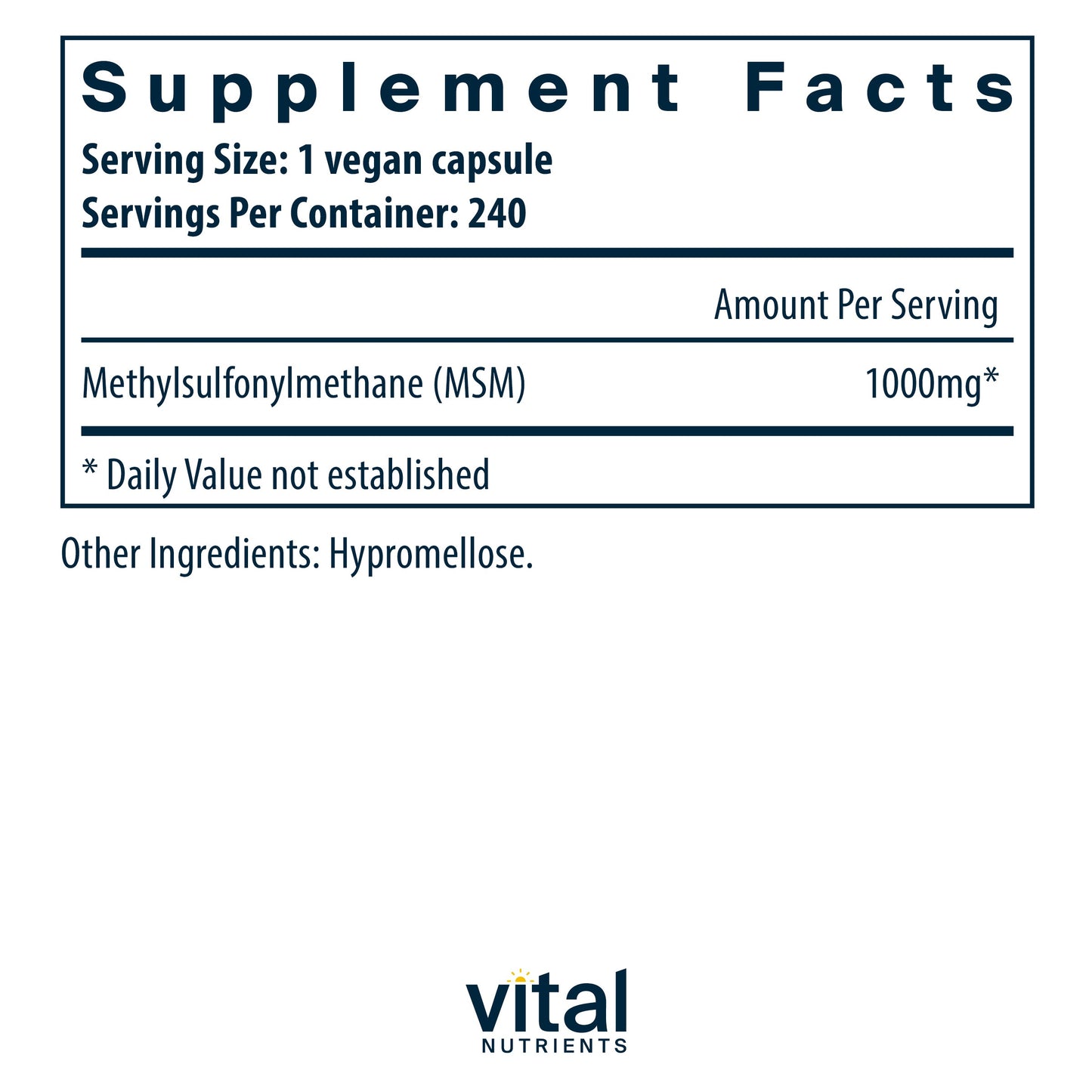 MSM 1000MG TAB 90CT 21ST CENT