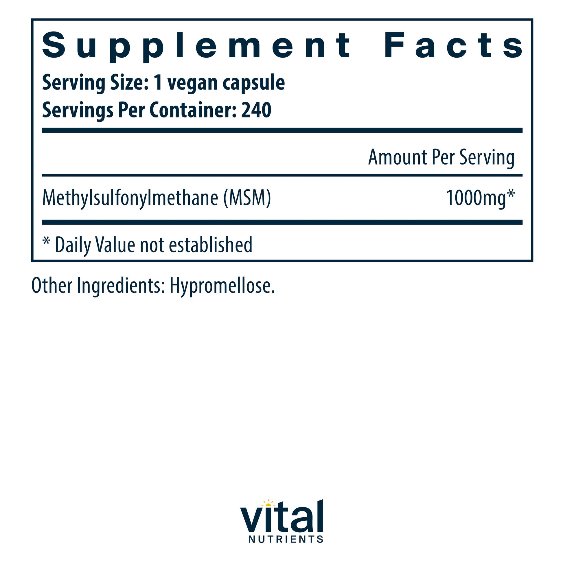 MSM 1000MG TAB 90CT 21ST CENT