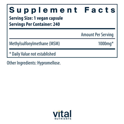 MSM 1000MG TAB 90CT 21ST CENT