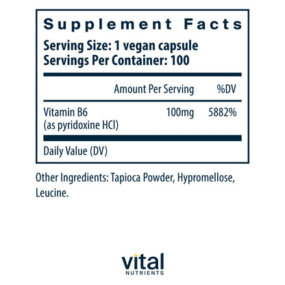 VITAMIN B-6 TB 100MG 100