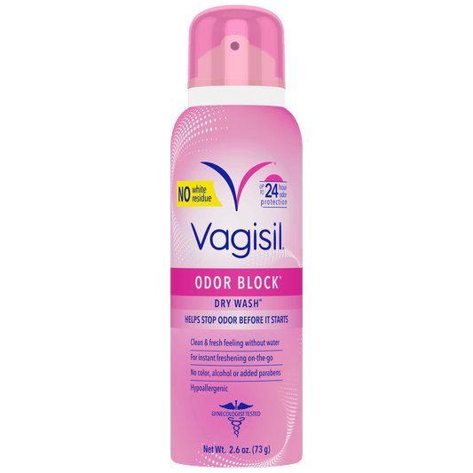 VAGISIL DRY WASH ODOR BLOCK SPRAY 2.6OZ