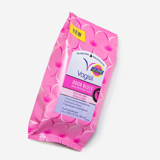 VAGISIL ODOR BLOCK WIPES 20CT