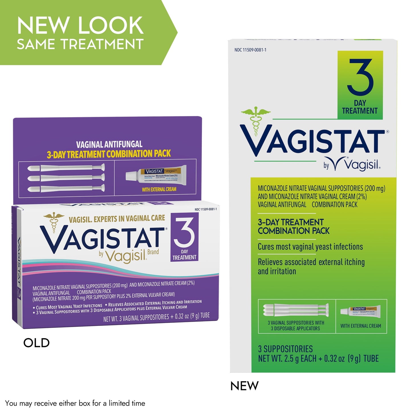 VAGISTAT 3 DAY TREATMENT COMBO PACK 1CT