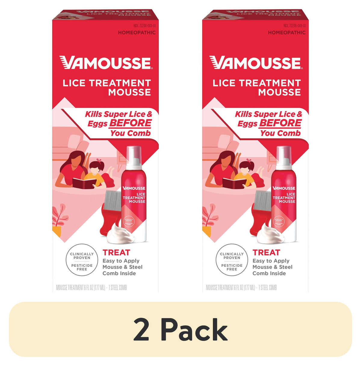VAMOUSSE AER 15 MIN LICE TREATMENT 6OZ