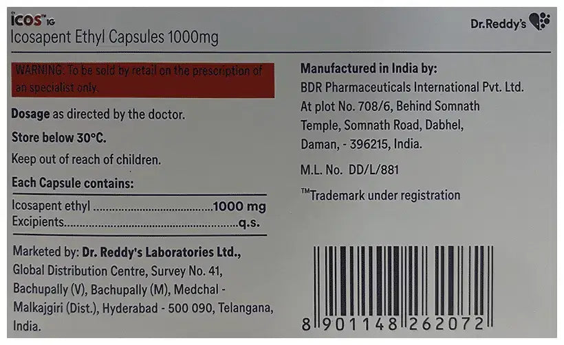 ICOSAPENT ETHYL CP 0.5GM 240