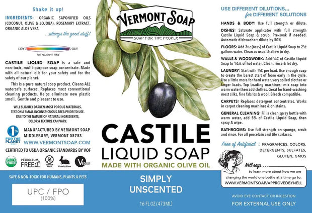 CASTILE SOAP,VANILLA ALMD