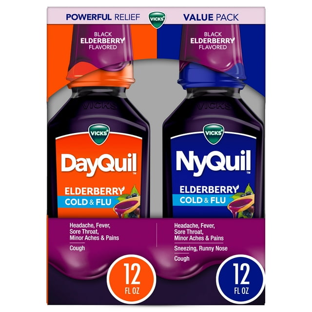 Vicks NyQuil Severe Cold & Flu Liquid, 1 oz