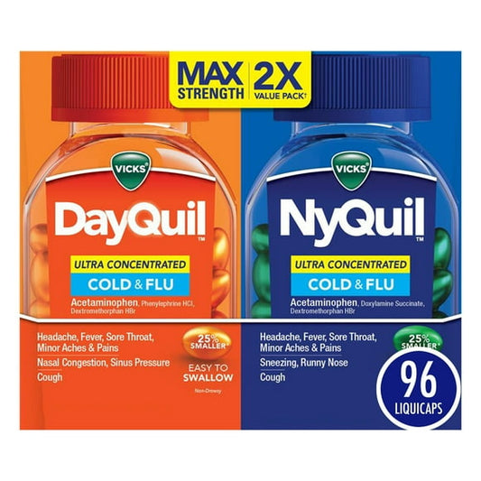 DAYQUIL/NYQUIL SVR CLD&FLU LCP 16CT+8CT