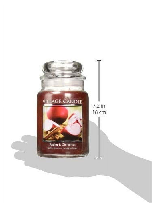 Village Candle Large Apothecary Jar Candle - Black Bamboo