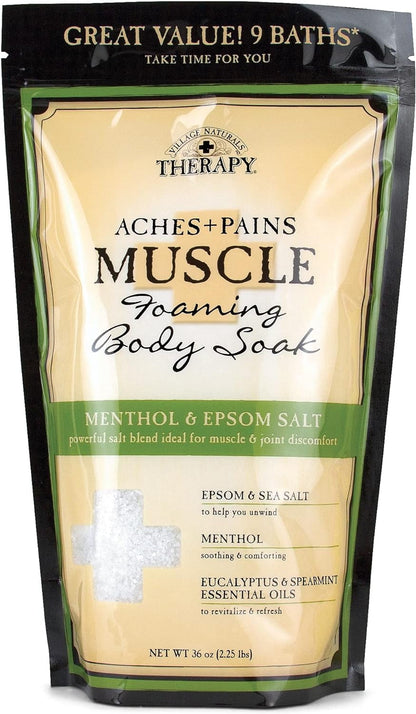 Village Nat. Bath Soak Comfort 2In1 Epsom Salt 36oz Bag