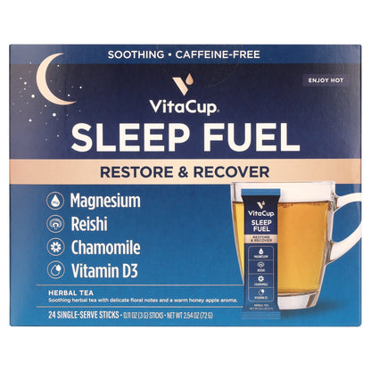 VITAFUSION SLEEP S/F PCH&WHT TEA GMY 140