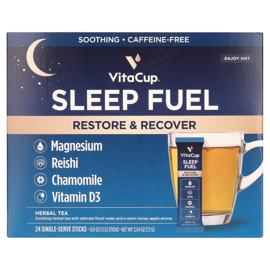 VITAFUSION SLEEP S/F PCH&WHT TEA GMY 140