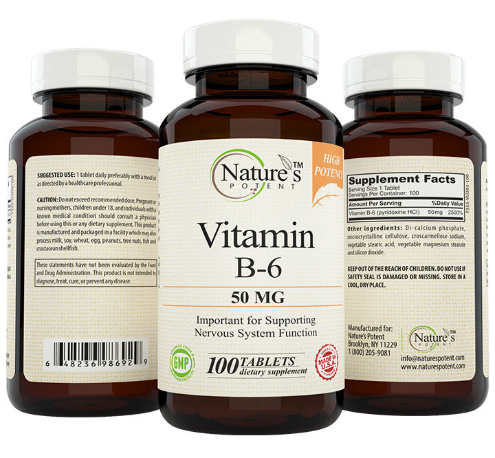 VITAMIN B-6 TB 50MG 100