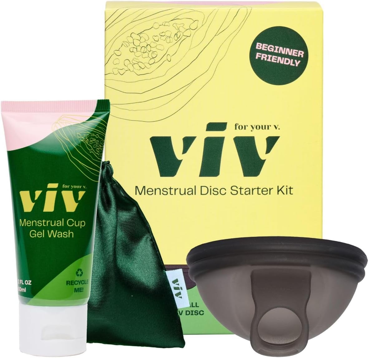 VIV FOR YOUR V MENSTRUAL DISC,SMALL,MED