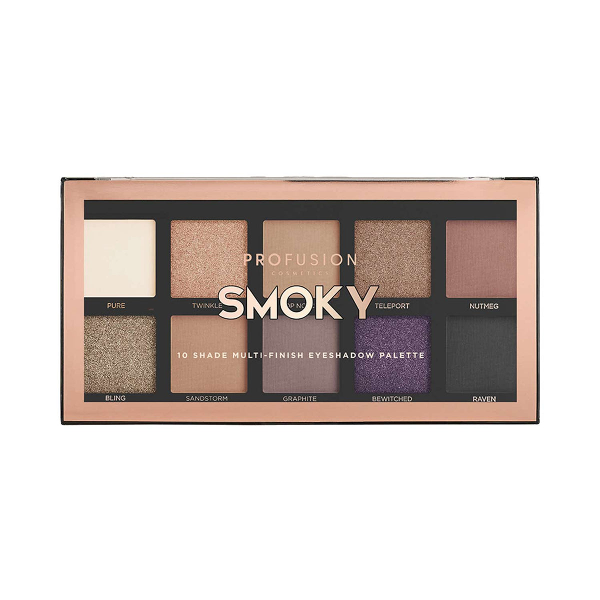 Profusion Cosmetics Eye Shadow Palette, Smoky