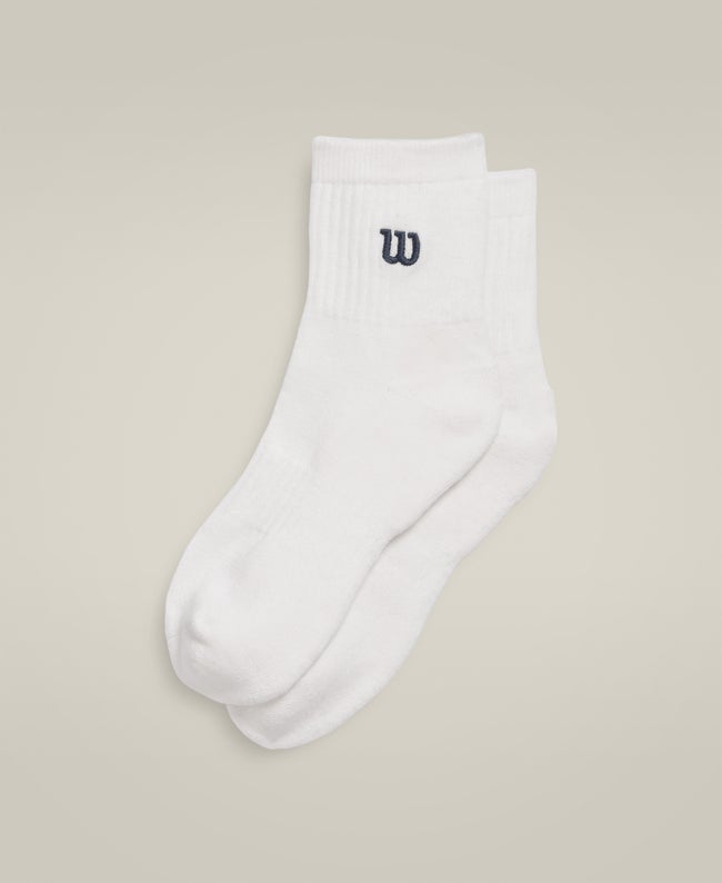 Russell Fashion Foot Women's Cotton Quarter Length Sock - White, 3 pairs