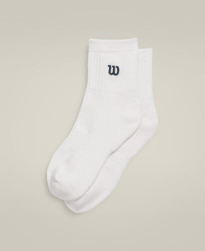 Russell Fashion Foot Women's Cotton Quarter Length Sock - White, 3 pairs