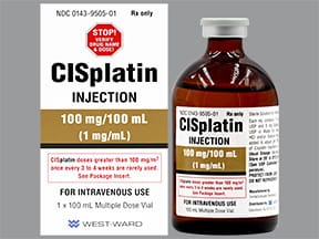 CISPLATIN MD 1MG/ML 100 AQ PLM