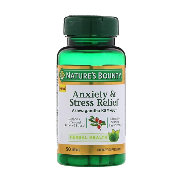 ANXIETY STRESS RELIEF TAB 50CT NAT BOUNT