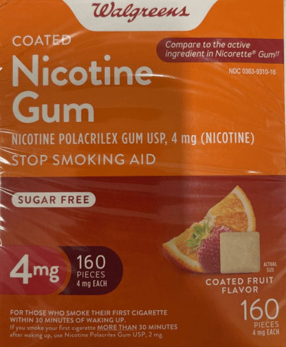GNP NICOTINE 4 MG COATED MINT GUM 20CT