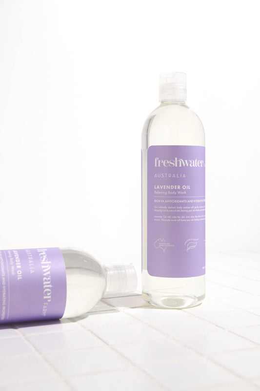 FRESHWATER FARM AUSTRALIA BODY WASH,LAV OIL RELAX
