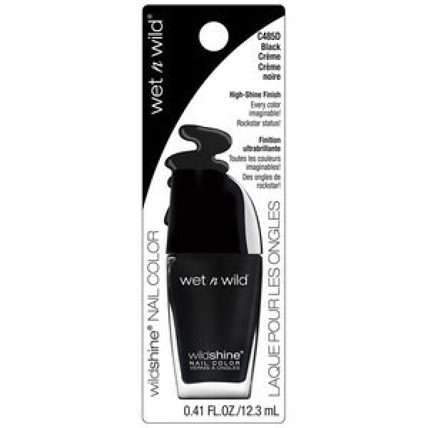 wet n wild Wild Shine Nail Color - Black Crème