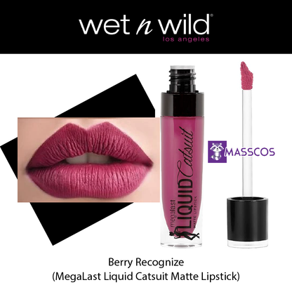 wet n wild MegaLast Liquid Catsuit Matte Lipstick - Berry Recognize