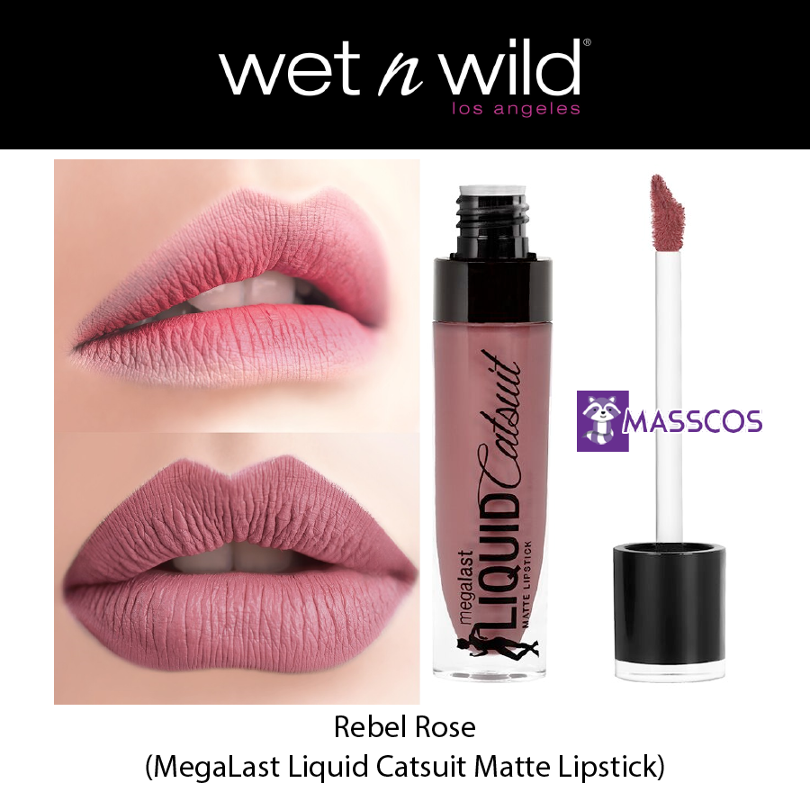 wet n wild MegaLast Liquid Catsuit Matte Lipstick - Rebel Rose