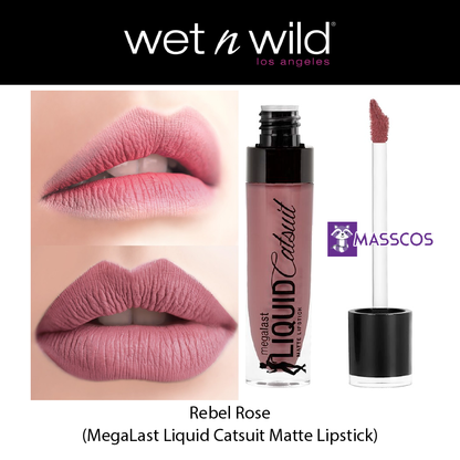 wet n wild MegaLast Liquid Catsuit Matte Lipstick - Rebel Rose